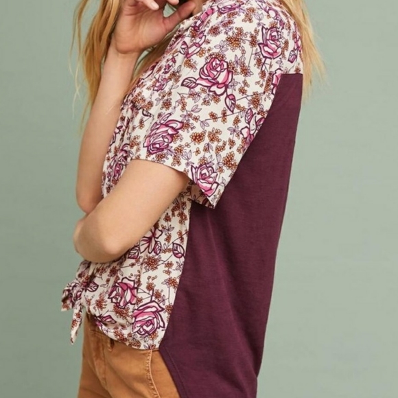 Porridge Anthropologie Bergen Tie Front Shirt - Picture 5 of 5